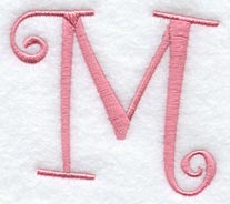 Curlz Capital Letter M - 3 inch