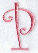 Curlz Capital Letter P - 3 inch