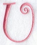 Curlz Capital Letter U - 3 inch