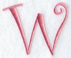 Curlz Capital Letter W - 3 inch