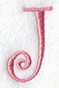Curlz Capital Letter J - 3 inch