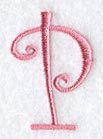 Curlz Capital Letter P - 3 inch