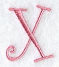 Curlz Capital Letter X - 3 inch