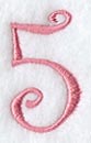 Curlz Number 5 - 3 inch