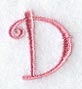 Curlz Capital Letter D - 3 inch
