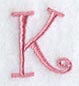Curlz Capital Letter K - 3 inch