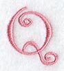 Curlz Capital Letter Q - 3 inch