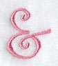 Curlz Punctuation Ampersand - 3 inch