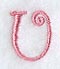 Curlz Capital Letter U - 3 inch