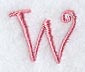 Curlz Capital Letter W - 3 inch
