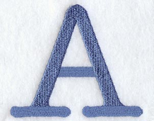 Courier Upper Case Letter A - 3 Inch