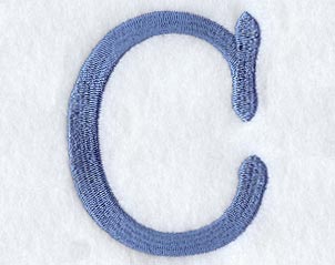 Courier Upper Case Letter C - 3 Inch