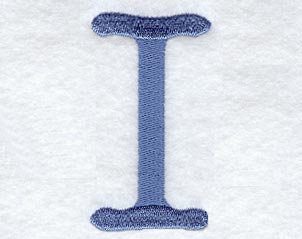 Courier Upper Case Letter I - 3 Inch