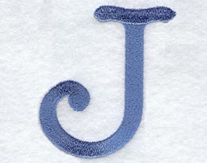 Courier Upper Case Letter J - 3 Inch