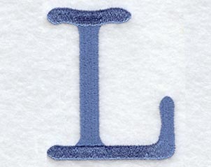 Courier Upper Case Letter L - 3 Inch