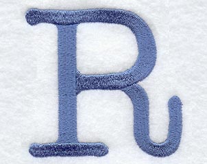 Courier Upper Case Letter R - 3 Inch