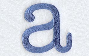 Courier Lower Case Letter a - 3 Inch