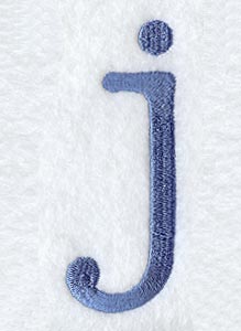 Courier Lower Case Letter j - 3 Inch