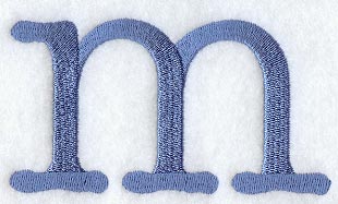 Courier Lower Case Letter m - 3 Inch