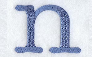 Courier Lower Case Letter n - 3 Inch