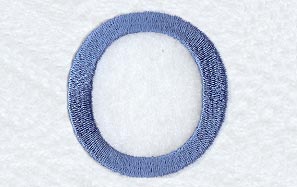 Courier Lower Case Letter o - 3 Inch