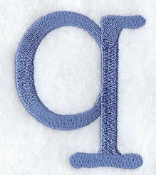 Courier Lower Case Letter q - 3 Inch