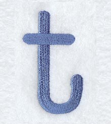 Courier Lower Case Letter t - 3 Inch