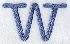 Courier Lower Case Letter w - 3 Inch