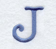 Courier Upper Case Letter J - 3 Inch