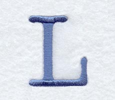 Courier Upper Case Letter L - 3 Inch
