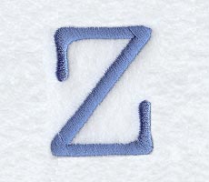 Courier Upper Case Letter Z - 3 Inch