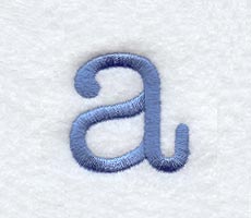 Courier Lower Case Letter a - 3 Inch