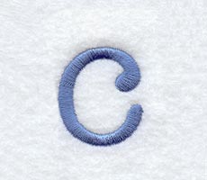 Courier Lower Case Letter c - 3 Inch