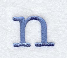 Courier Lower Case Letter n - 3 Inch