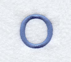 Courier Lower Case Letter o - 3 Inch