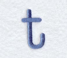Courier Lower Case Letter t - 3 Inch