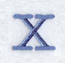 Courier Upper Case Letter X - 3 Inch