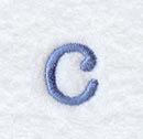 Courier Lower Case Letter c - 3 Inch