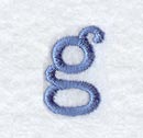 Courier Lower Case Letter g - 3 Inch