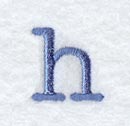 Courier Lower Case Letter h - 3 Inch