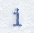 Courier Lower Case Letter i - 3 Inch