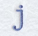 Courier Lower Case Letter j - 3 Inch