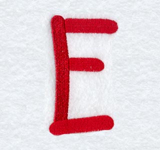 Kids Upper Case Letter E - 3 Inch