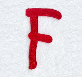 Kids Upper Case Letter F - 3 Inch