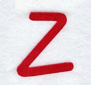 Kids Upper Case Letter Z - 3 Inch