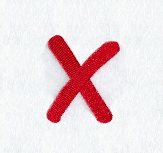 Kids Lower Case Letter x - 3 Inch