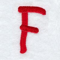 Kids Upper Case Letter F - 3 Inch