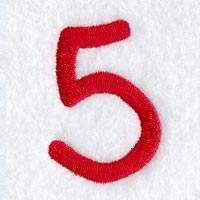 Kids Number 5 - 3 Inch