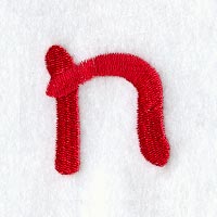Kids Lower Case Letter n - 3 Inch