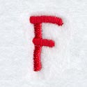 Kids Upper Case Letter F - 3 Inch